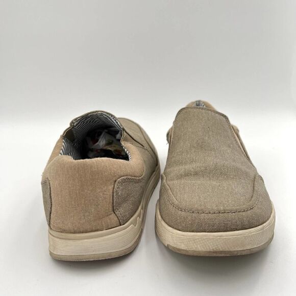 Clarks Men's Step Isle Cushion Cloud Slip On Loafers Sand Canvas Size 10.5 - Picture 9 of 11